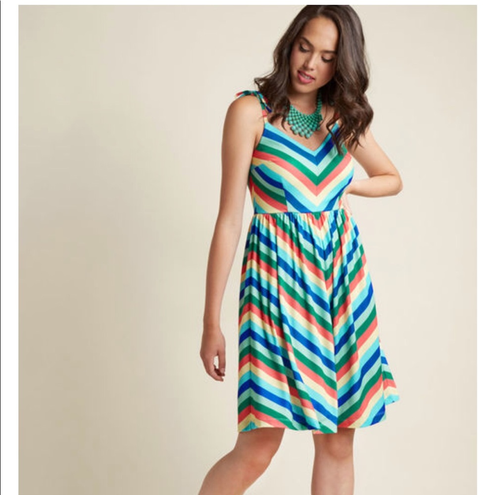 My Sunday Zest Aline Dress in Paradise Small